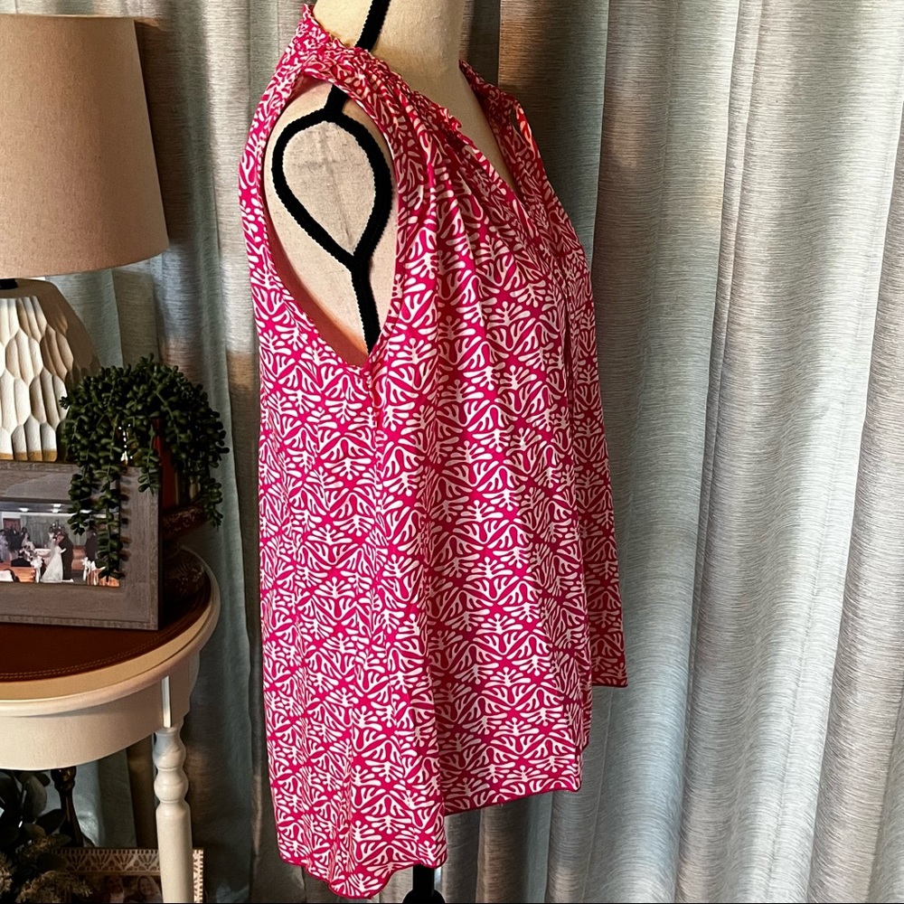 Escapada Living Womens SZ Large Sleeveless Colleen Top Tassel Turks Coastal NEW - Picture 6 of 11